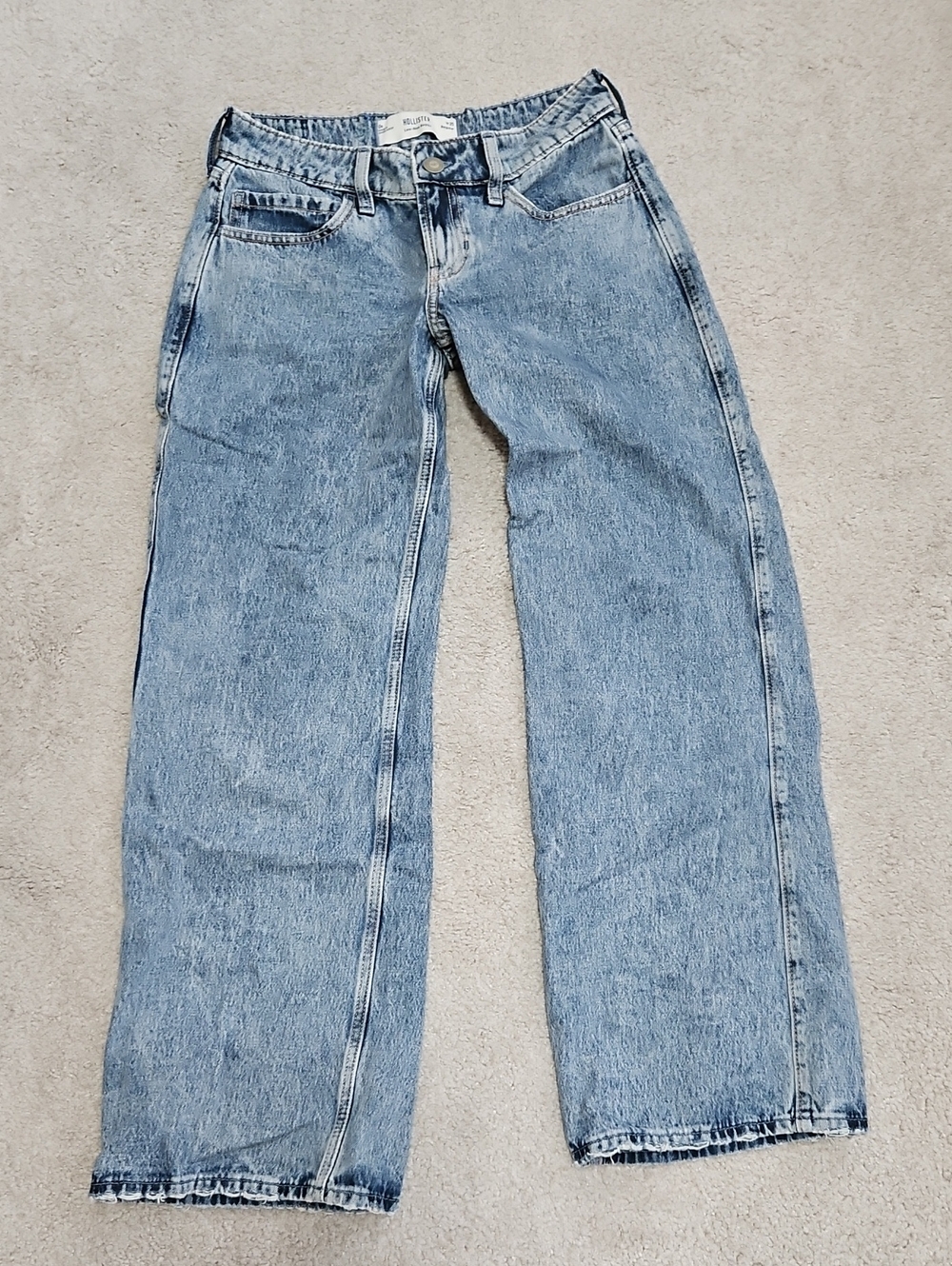 Hollister Light Blue Wide-Leg Jeans